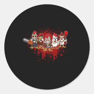 Adesivo Minha Tripulação do Horror - Galinha do Halloween