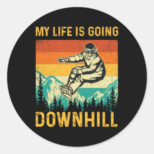 Adesivo Minha Vida Vai Descida - Snowboardi