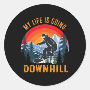 Adesivo Minha Vida Vai Para A Descida De Snowboard Spor