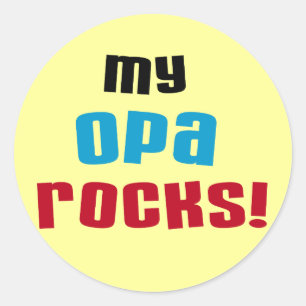 Adesivo Minhas camisetas e presentes do Opa Rocks