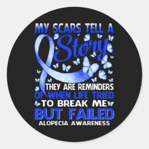 Adesivo Minhas cicatrizes contam uma história sobre consci