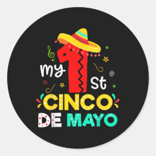 Adesivo Minhas Primeira rua Cinco De Mayo Fiesta Bebê Meni