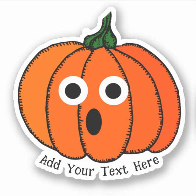 Adesivo Mini Abóbora Halloween (Frente)