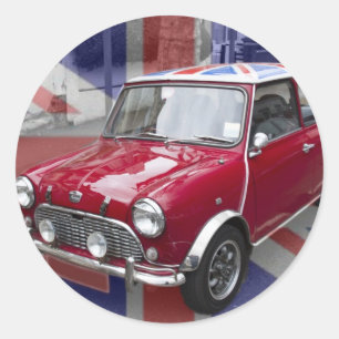Adesivo Mini carro clássico britânico