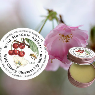 Adesivo Mini Cera De Beescera Lip Contentor Lid Label Cher