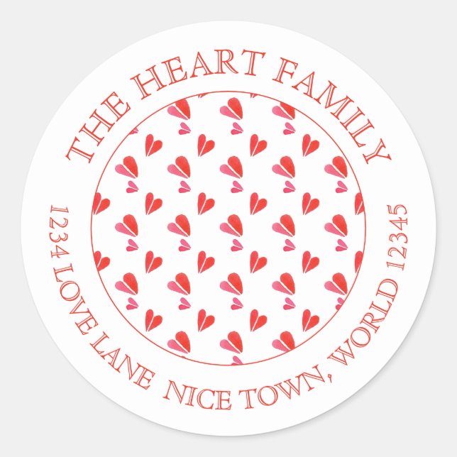 Adesivo MINI COLOCA Selos De Envelope Redondos Pequenos (Frente)