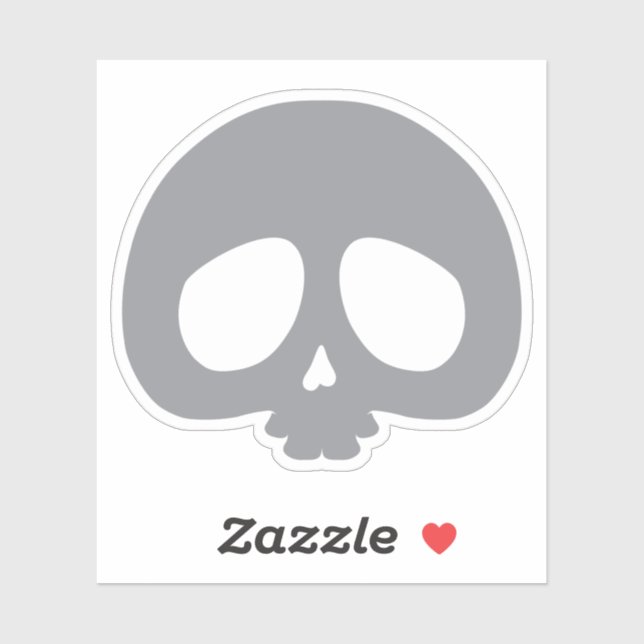 Adesivo Mini Crânio Personalizável (Folha)