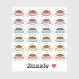 Adesivo Mini Feed Cat Lembrete Pet Comida Bowl Planner