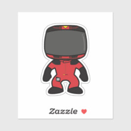 Adesivo Mini Figura Personalizada de Carlos Sainz - Estaçã