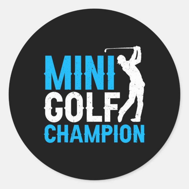 Adesivo Mini Golf Champion — (Frente)