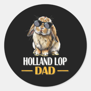 Adesivo Mini Holland Lop Pai Bunny Rabbit Lover