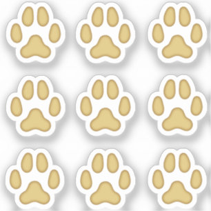 Adesivo Mini Pata Cachorro Imprime Tan Animal Rastreia Ade