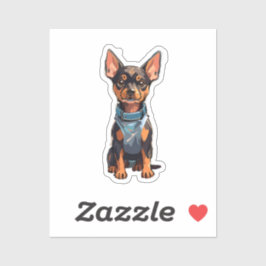 Adesivo Mini Pinscher Dinámico: Un Torbellino de Energía