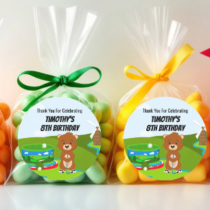 Adesivo Mini Putt Putt Aniversário Cute Gopher Crianças Ob