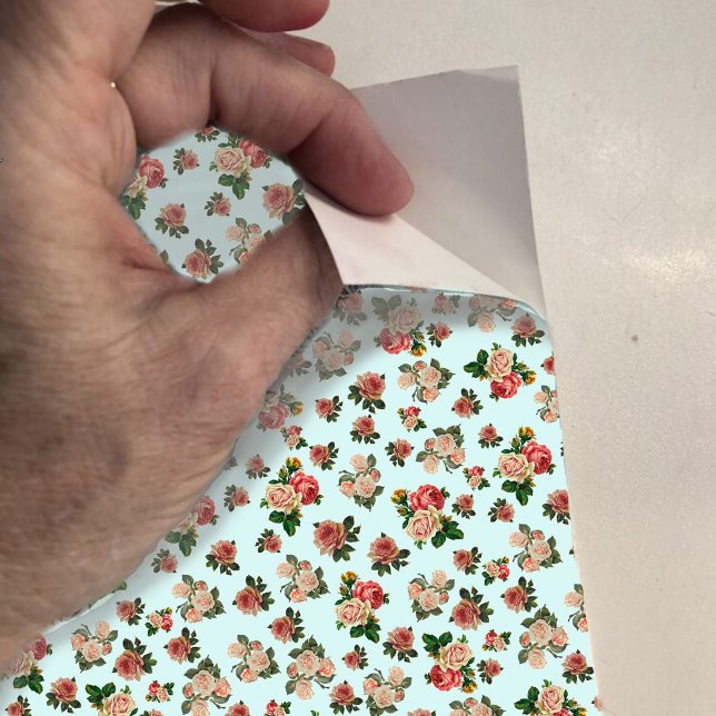 Adesivo Mini rosas Dollhouse Wallpaper em pequena escala (Criador carregado)