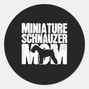 Adesivo Miniatura Cachorro Schnauzer Mamãe Mama Mors Day