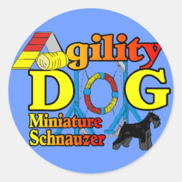 Adesivo Miniatura_Schnauzer_Agilidade