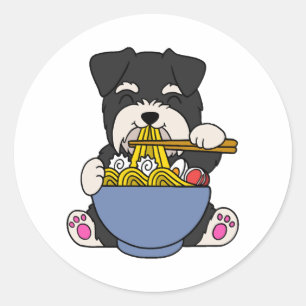 Adesivo Miniatura Schnauzer Rahmen