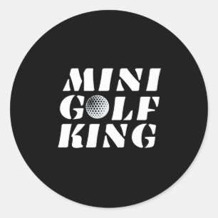 Adesivo Minigolf King Minigolfer Campeão