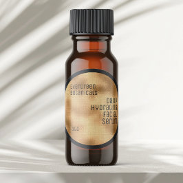 Adesivo Mínima Bela rotula ouro e preto