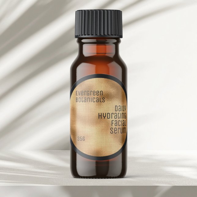 Adesivo Mínima Bela rotula ouro e preto (Criador carregado)