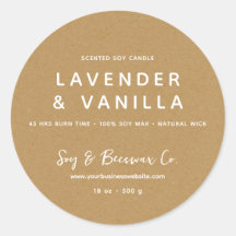 Mínima Candela de cera de soja fumada KRAFT