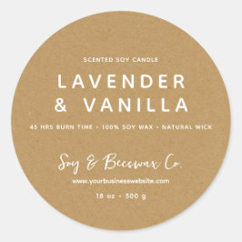 Adesivo Mínima Candela de cera de soja fumada KRAFT