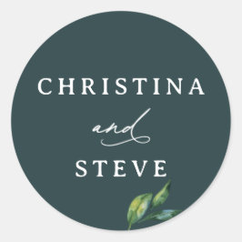 Adesivo Minimal and Chic Green Wedding