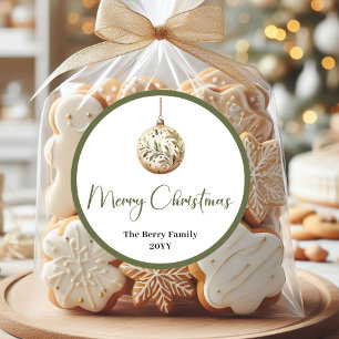 Adesivo Minimal Natal Personalizado Nome da Família Neutro