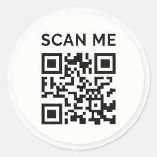 Adesivo Minimal scan me QR code sticker