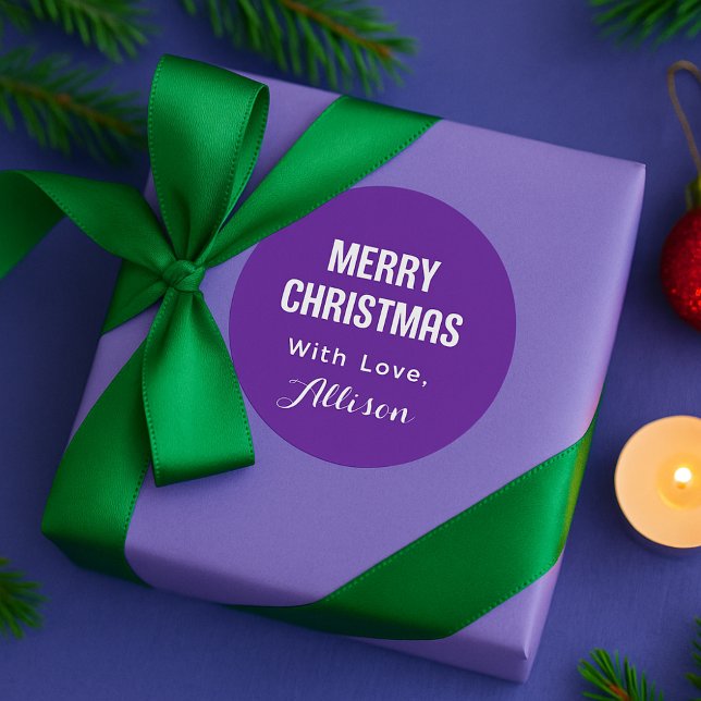 Adesivo Minimal Simple Modern Chic Typography Christmas (Criador carregado)