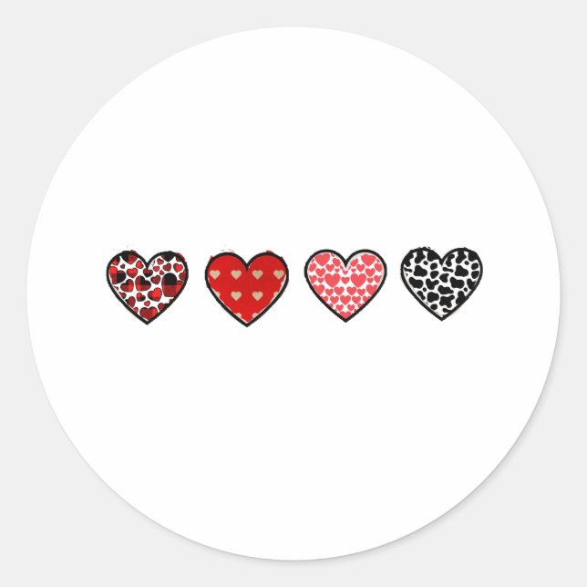 Adesivo minimal valentine hearts / “cute love pattern” (Frente)