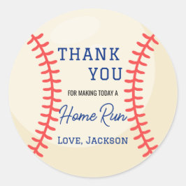 Adesivo Minimalist Baseball Gifts Favor Thank You