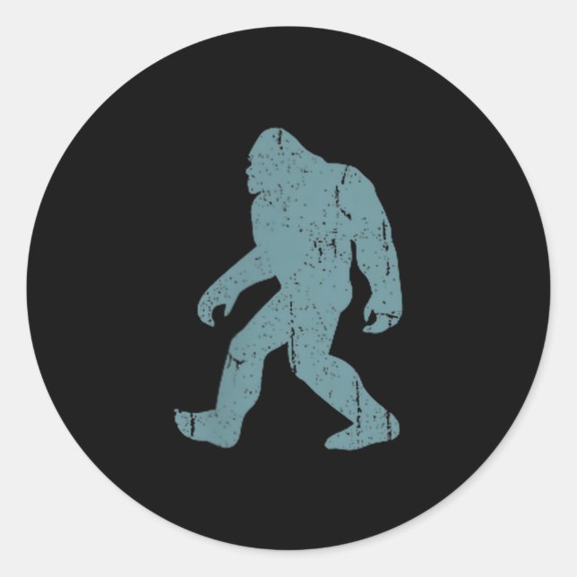 Adesivo Minimalist Bigfoot Cket Logo Sasquatch Cryptid Coo (Frente)