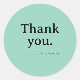 Adesivo Minimalist Business Thank You Sticker
