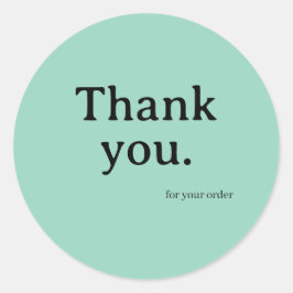 Adesivo Minimalist Business Thank You Sticker