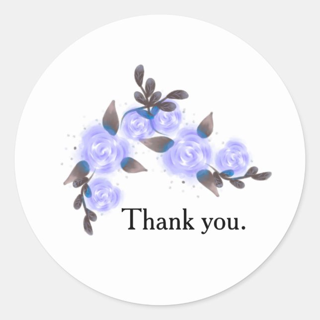 Adesivo Minimalist Business Thank You Sticker (Frente)
