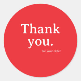 Adesivo Minimalist Business Thank You Sticker