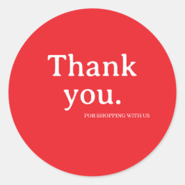 Adesivo Minimalist Business Thank You Sticker