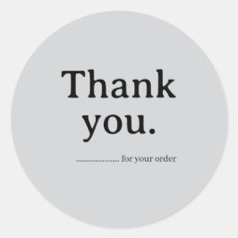 Adesivo Minimalist Business Thank You Sticker