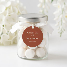 Adesivo Minimalist Elegant Boho Burnt Orange Wedding