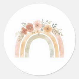 Adesivo Minimalist Floral Rainbow Birthday Stickers