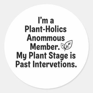 Adesivo Minimalist "Plant-Holics Anonymous" Decal
