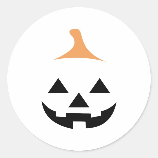 Adesivo Minimalist Scary Pumpkin (Frente)