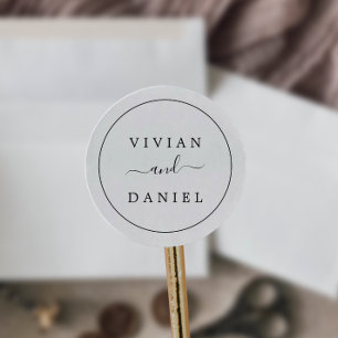 Adesivo Minimalist Wedding Envelope Seals