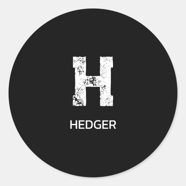 ADESIVO MINIMALIST WHITE ONE LETTER MONOGRAM NAME BLACK (Frente)