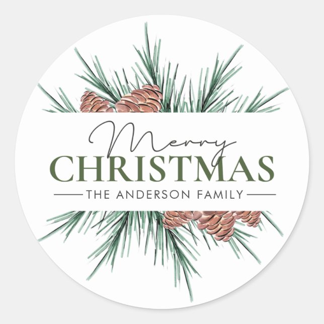 Adesivo Minimalista branco e verde (Frente)