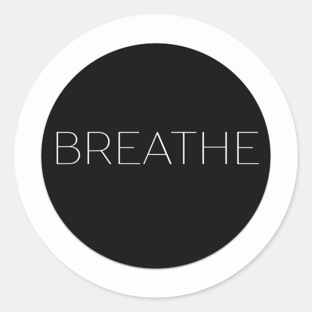 Adesivo Minimalista Breathe Sticker (Frente)