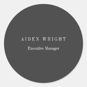 Adesivo Minimalista Clássico Preto Atraente