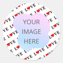 Adesivo Minimalista de amor branco